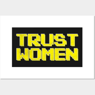 Trust Women / Typograpy Feminist Design Posters and Art